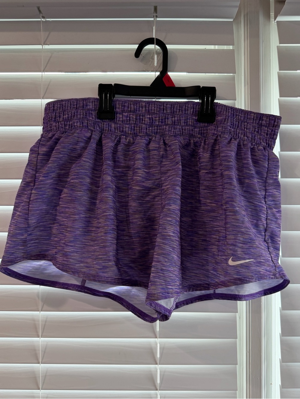 Nike Women's Heathered Purple Athletic Running Shorts Size Large 💜